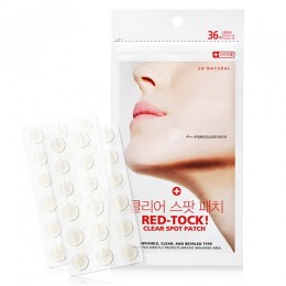 Red-Tock Clear Spot Patch Антибактериальные наклейки против прыщей, 30 гр